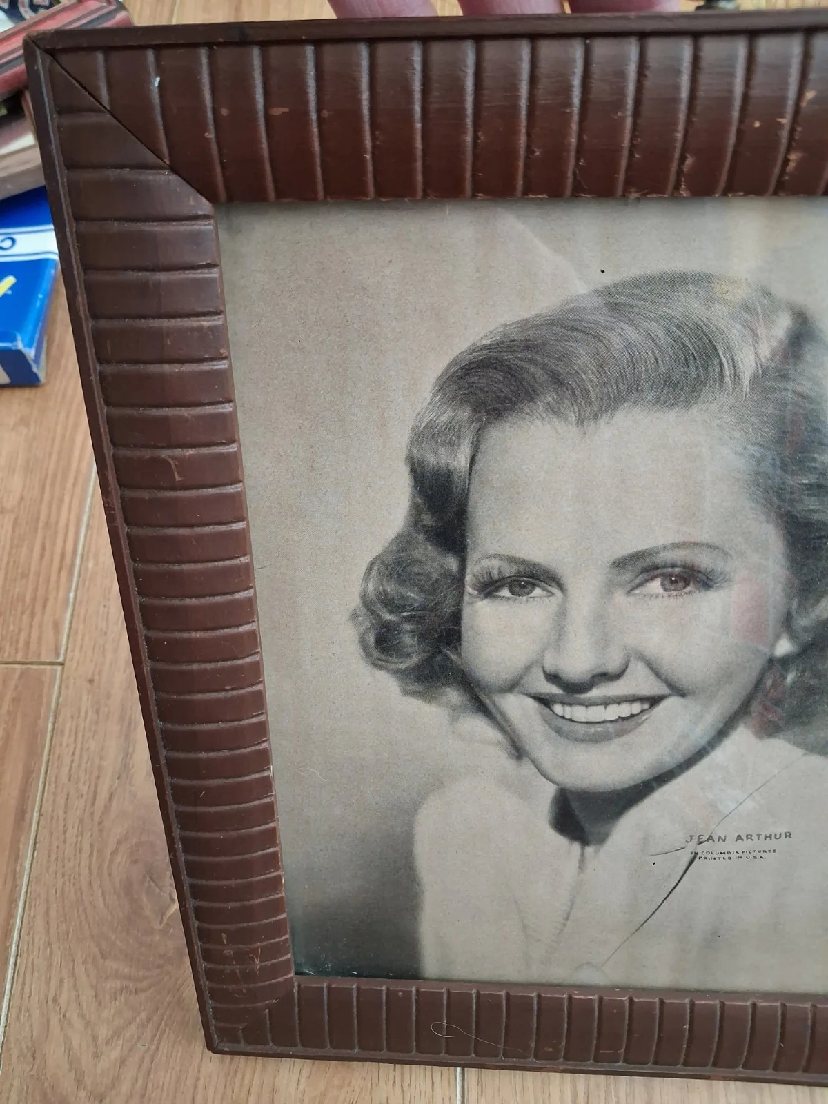 Jean Arthur Framed Photo 1940's Antique Hollywood Movie Star Vintage USA, изображение 3