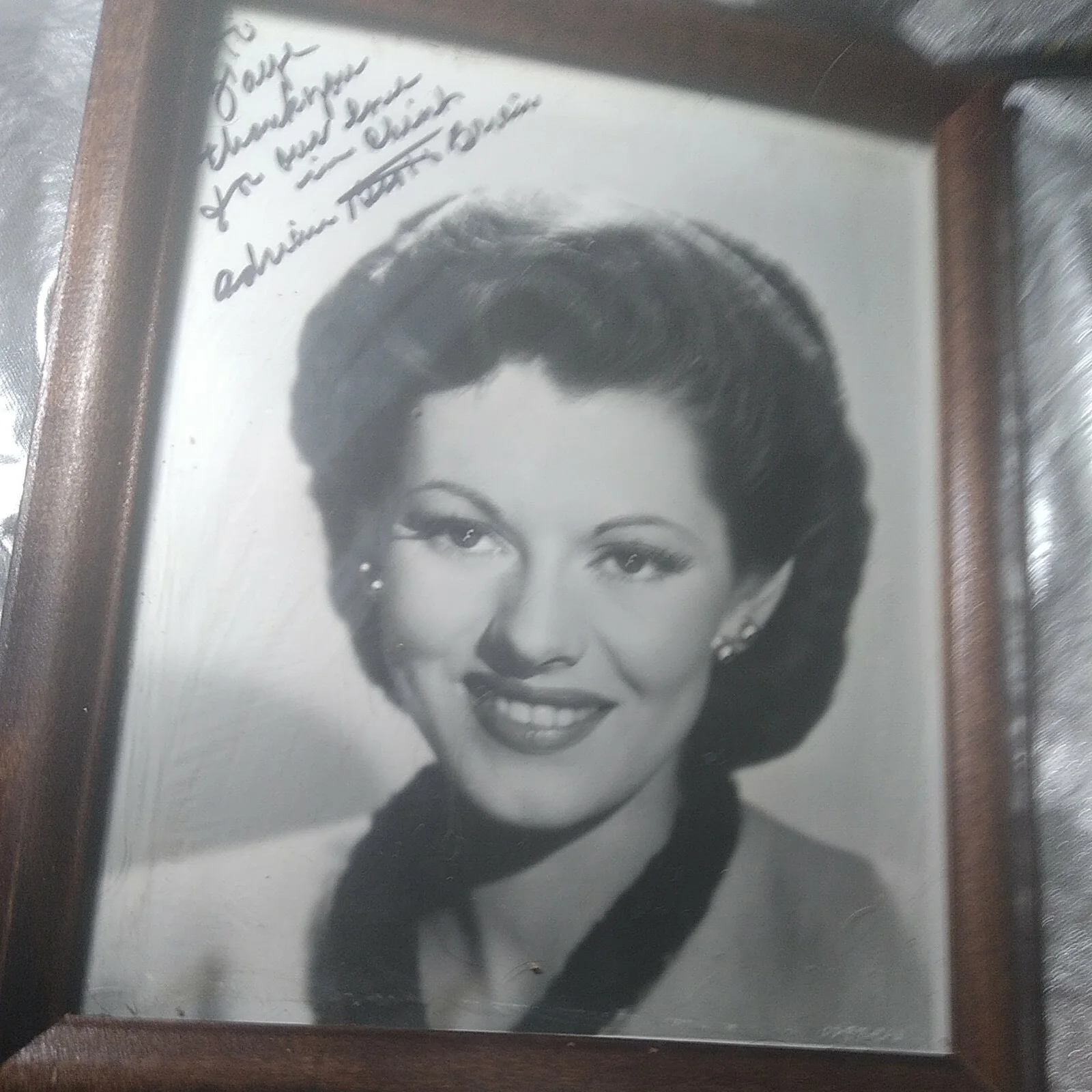 adrian booth brian aka lorna gray — Lorna Gray Aka Adrian Booth Brian Autographed 8x10 Photo Hand Signed UNFRAMED, image 2
