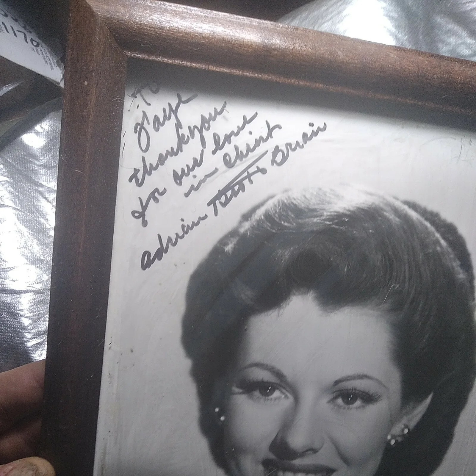 adrian booth brian aka lorna gray — Lorna Gray Aka Adrian Booth Brian Autographed 8x10 Photo Hand Signed UNFRAMED, image 3