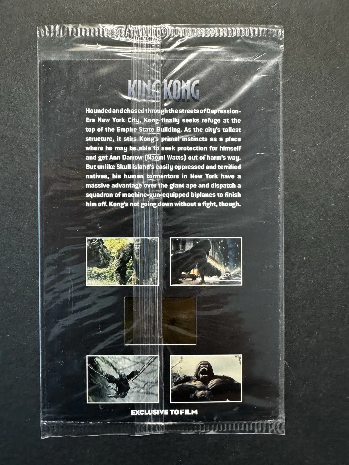 Peter Jackson's 2005 King Kong Photo Card & 35mm Film Clip in Original Wrapping, изображение 3