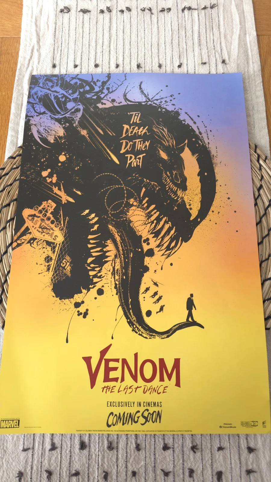Marvel Venom The Last Dance Odeon Exclusive Movie Film Poster Tom Hardy 11X17", изображение 2