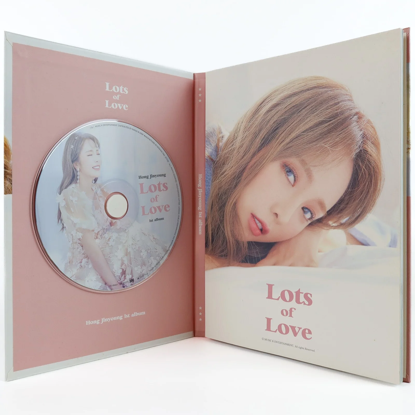 Hong Jin Young - Lots of Love 1st Album Signed CD Album Trot 2019, изображение 3