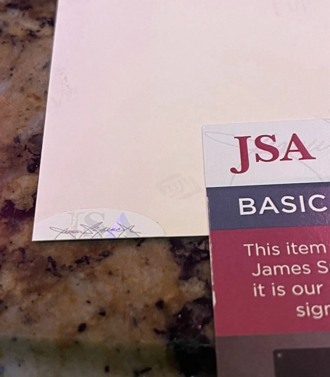 JSA COA Suzanne Vega Signed 7x7.5 Photo, image 2