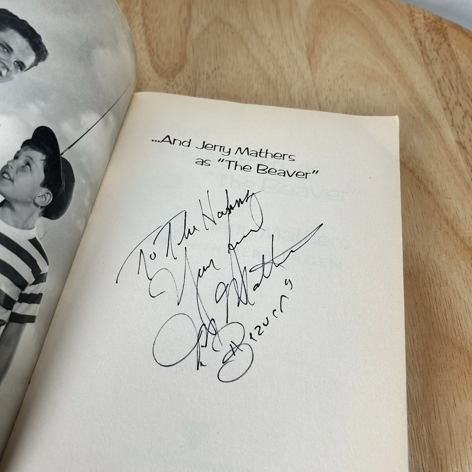 And Jerry Mathers as The Beaver Book AUTOGRAPHED, image 3
