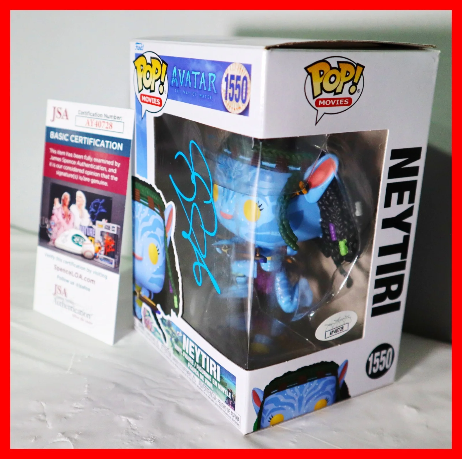 Zoe Saldana — 🔥🏹 Zoe Saldana Signed Autographed Neytiri Avatar Funko POP JSA PSA
