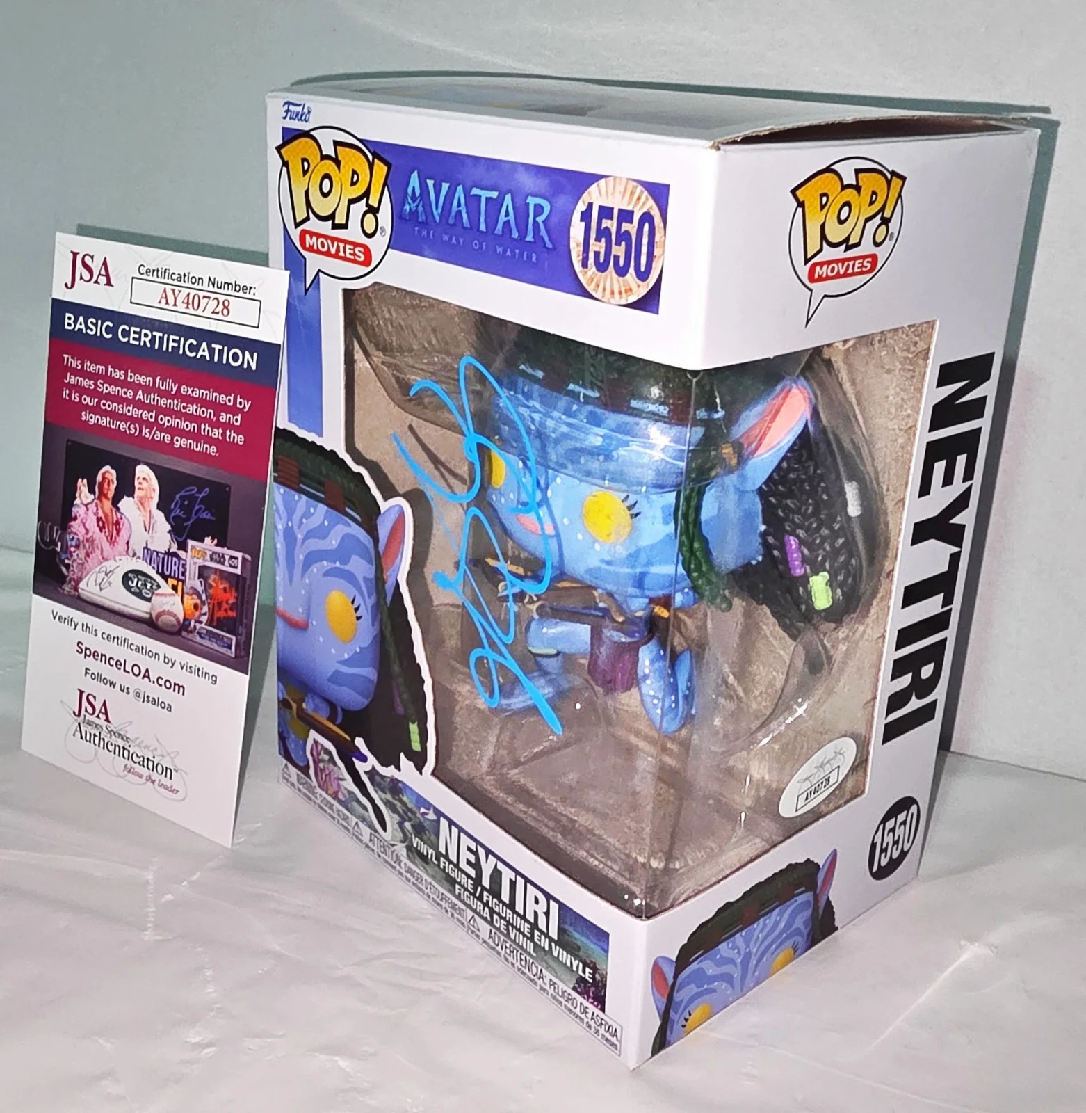 Zoe Saldana — 🔥🏹 Zoe Saldana Signed Autographed Neytiri Avatar Funko POP JSA PSA, изображение 3
