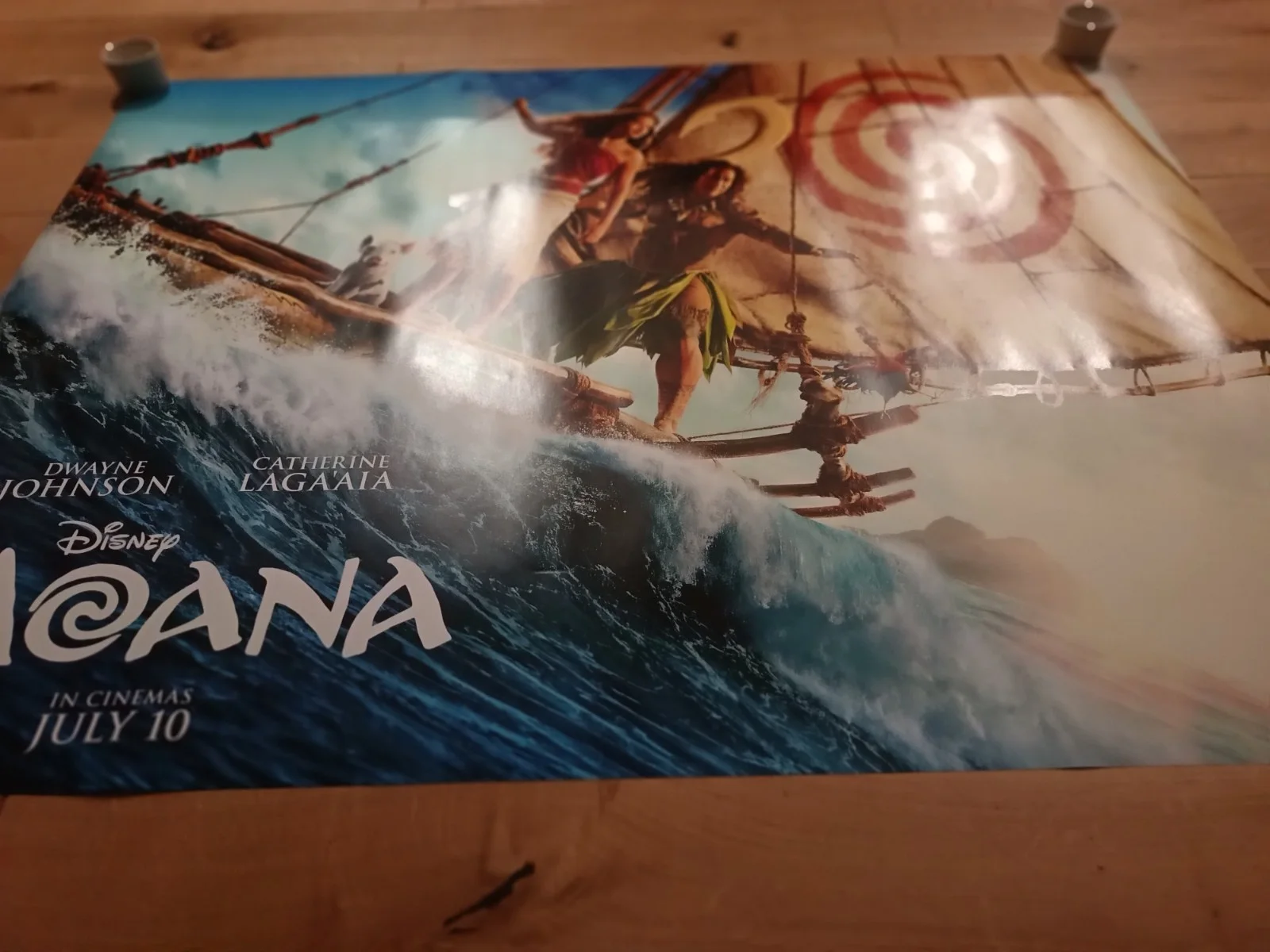 Moana UK Original Cinema Quad Poster 30"x40" Double sided, изображение 2