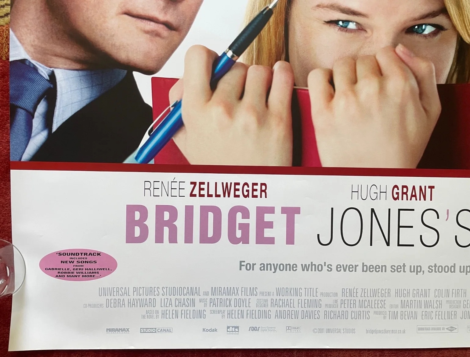 BRIDGET JONES'S DIARY (2001) Original Release Quad Movie Film Poster, изображение 5