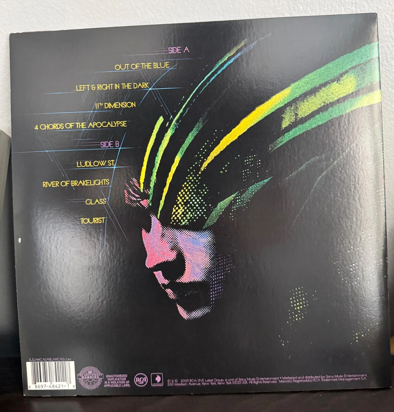 Julian Casablancas signed Phrazes for the Young 12" lp album, image 3