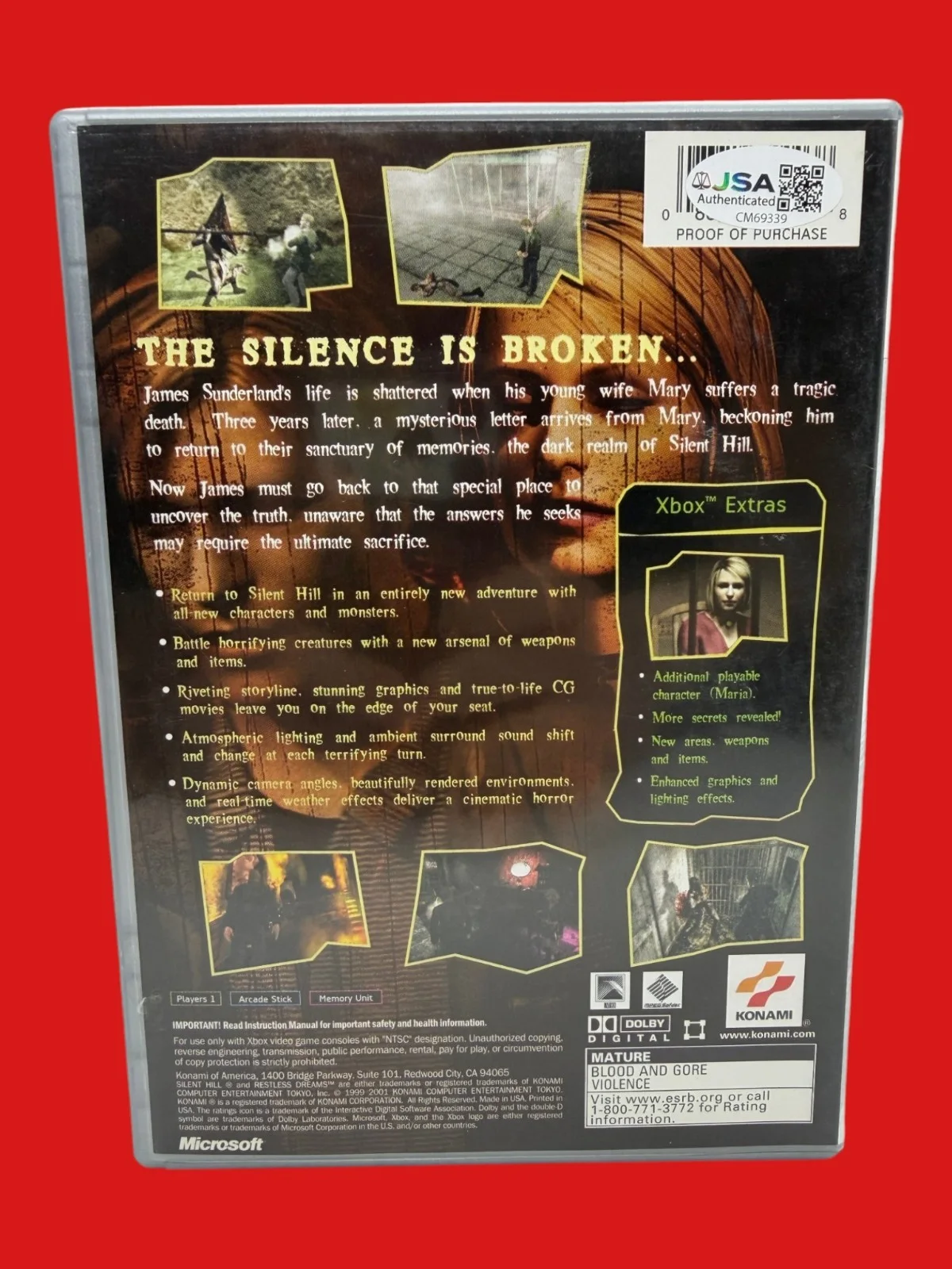 Guy Cihi — Guy Cihi Signed Xbox Game Silent Hill 2 James Sunderland Autograph JSA COA, image 3