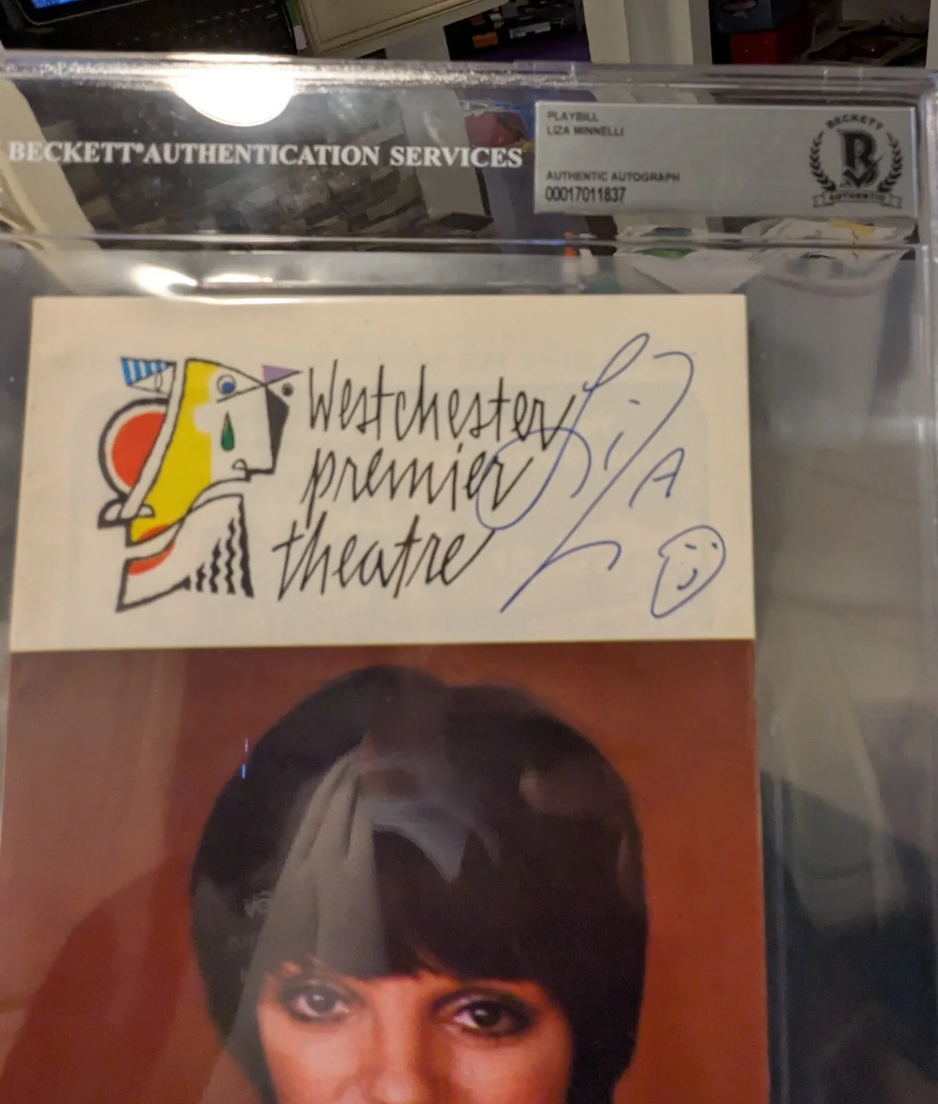Liza Minnelli Signed Playbill Theater Beckett Encapsulated, изображение 2