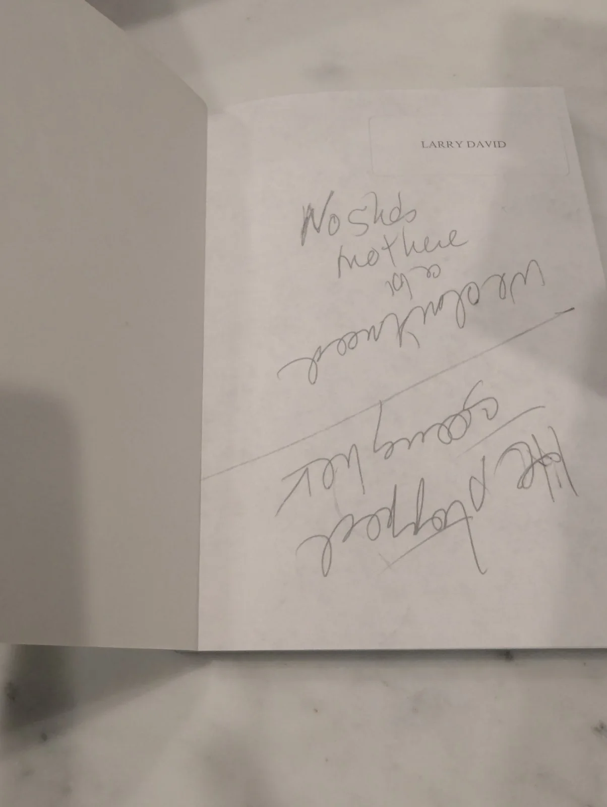 Larry David — Seinfeld "The Big Salad" Original Script Signed by Larry David, image 5
