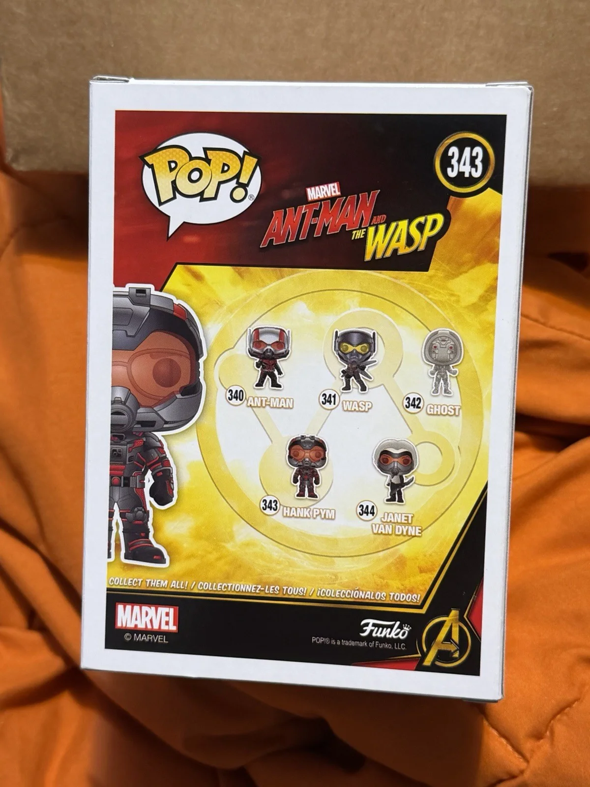 MICHAEL DOUGLAS — Michael Douglas Signed Funko Pop HANK PYM ANTMAN MARVEL COMICS BECKETT COA, image 4