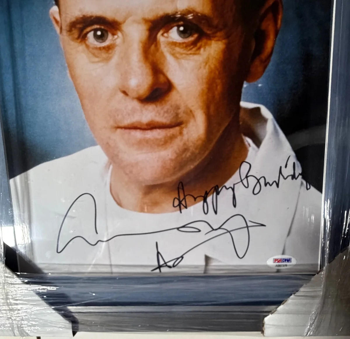 ANTHONY HOPKINS — ANTHONY HOPKINS SIGNED SILENCE OF THE LAMBS 11x14 PHOTO FRAMED PSA/DNA Inscribed, изображение 5