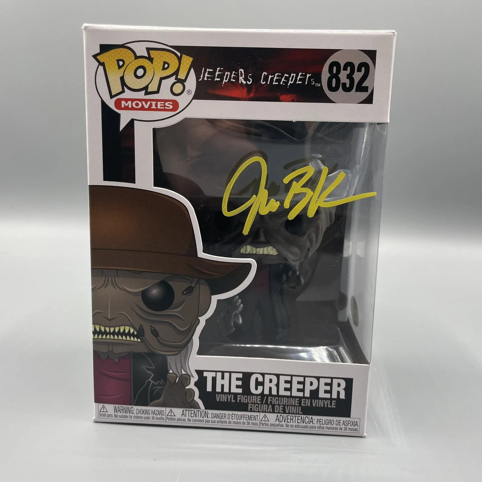 Jonathan Breck — JONATHAN BRECK SIGNED CREEPER FUNKO POP #832! JEEPERS CREEPERS! JSA COA!, изображение 2