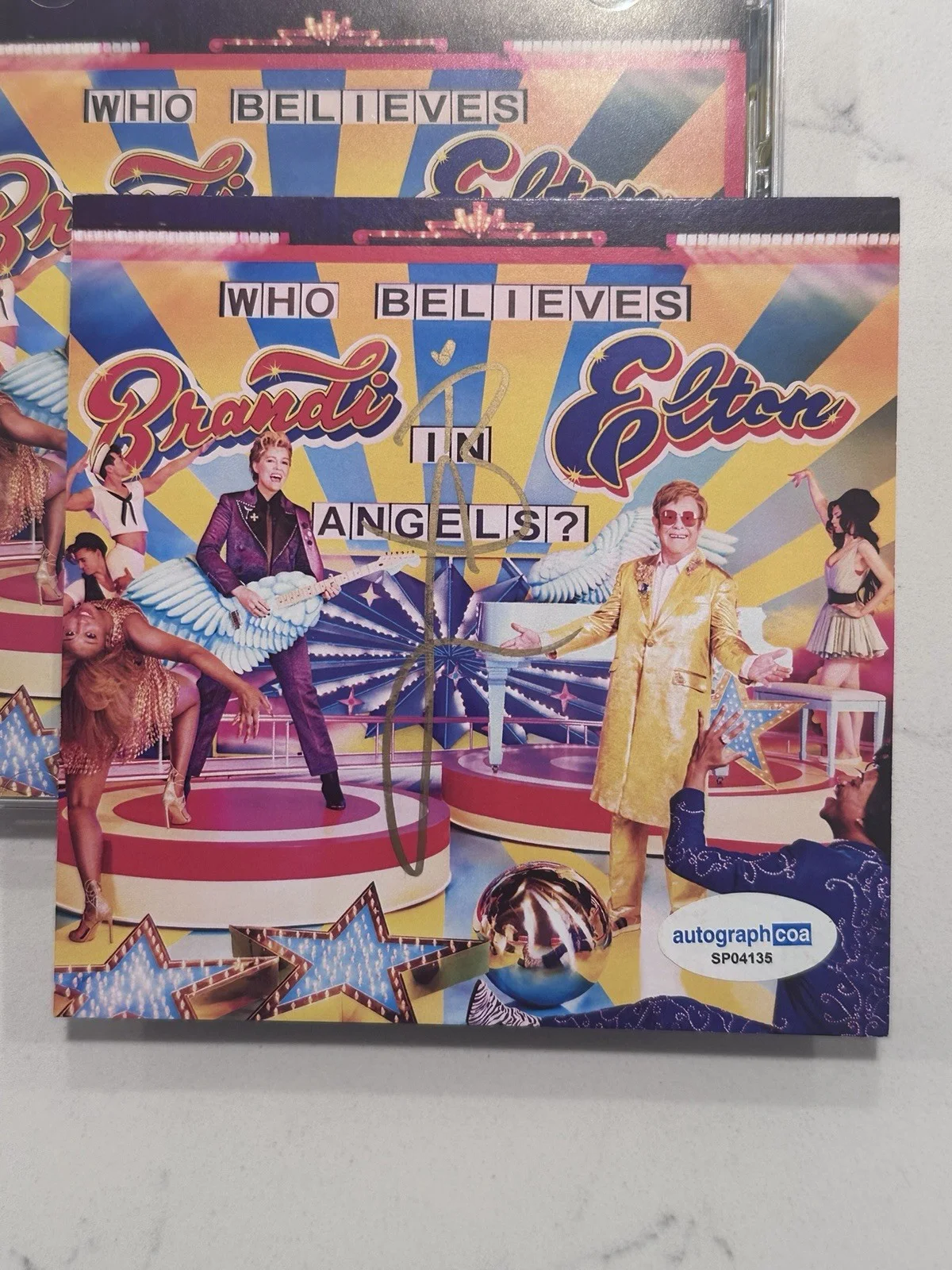 BRANDI CARLILE AUTOGRAPHED "WHO BELIEVES IN ANGELS?" SIGNED ART CARD COA #4, изображение 3