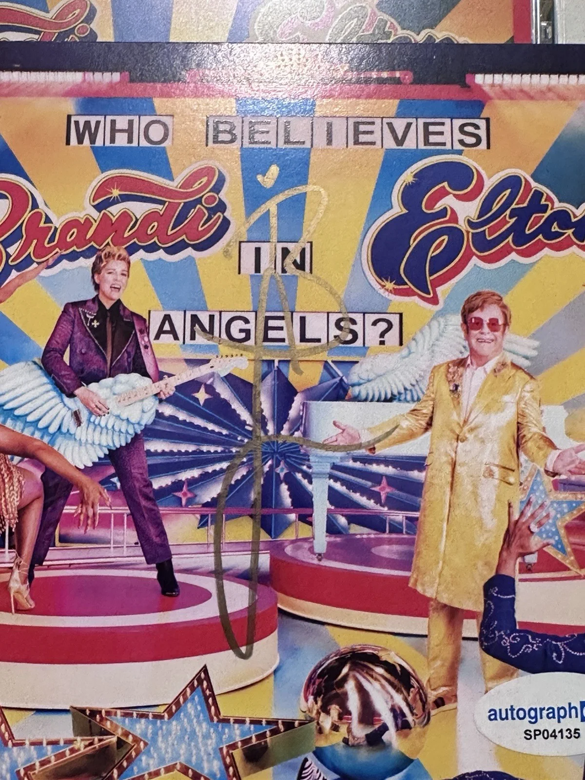 BRANDI CARLILE AUTOGRAPHED "WHO BELIEVES IN ANGELS?" SIGNED ART CARD COA #4, изображение 4