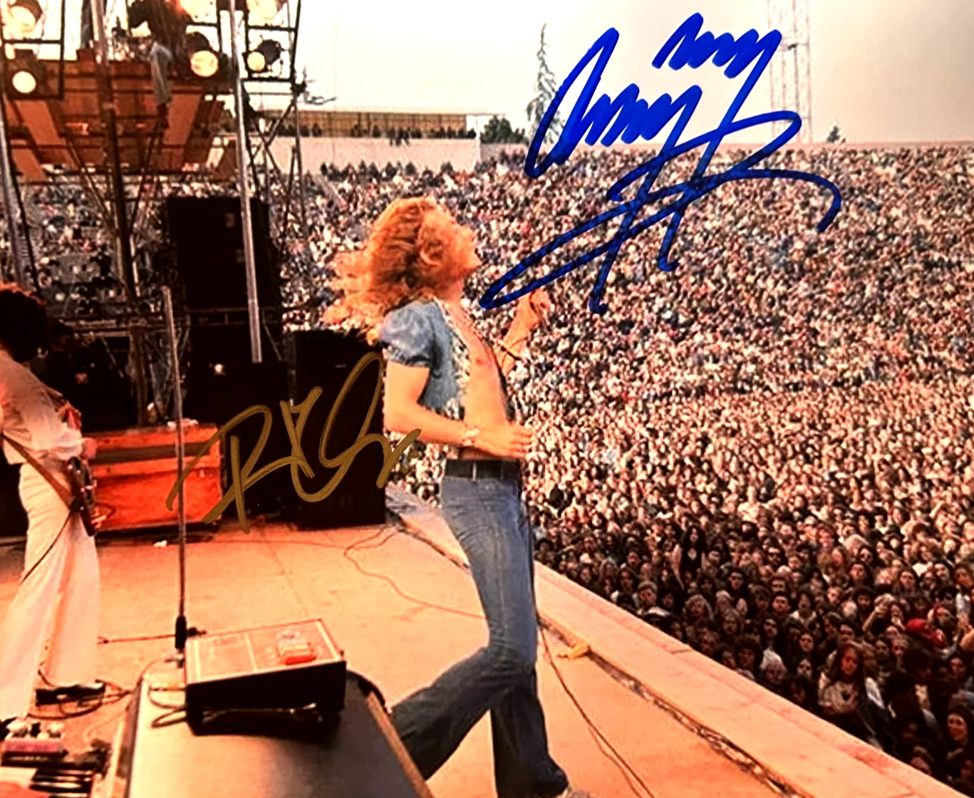 Page, Plant Signed LED ZEPPELIN 8x10" Authentic Original Autograph GENUINE w/COA, image 3