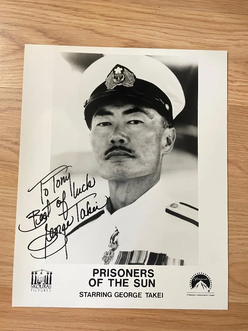 George Takei — George Takei Prisoners Of The Sun Signed 8"x10" B&W Photo/Star Trek/Free Ship!