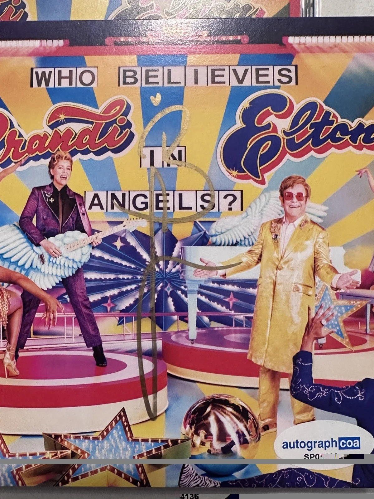 BRANDI CARLILE AUTOGRAPHED "WHO BELIEVES IN ANGELS?" SIGNED ART CARD COA #5, изображение 4