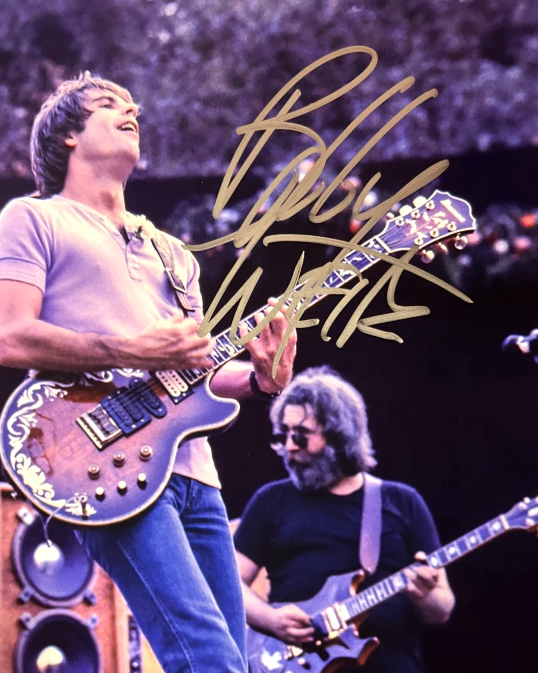 BOB WEIR (GRATEFUL DEAD) Signed 8x10" Authentic Original Autograph GENUINE w/COA, image 3