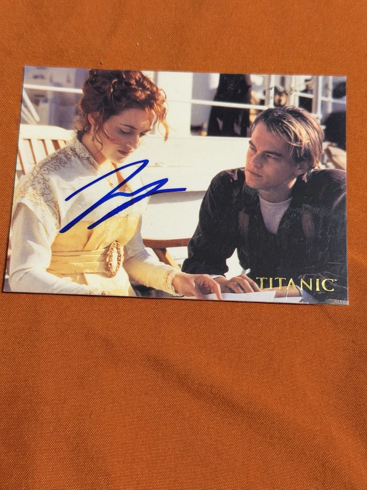 Leonardo Dicaprio — Leonardo Dicaprio Signed Card Autograph Titanic Ink works JACK DAWSON RARE