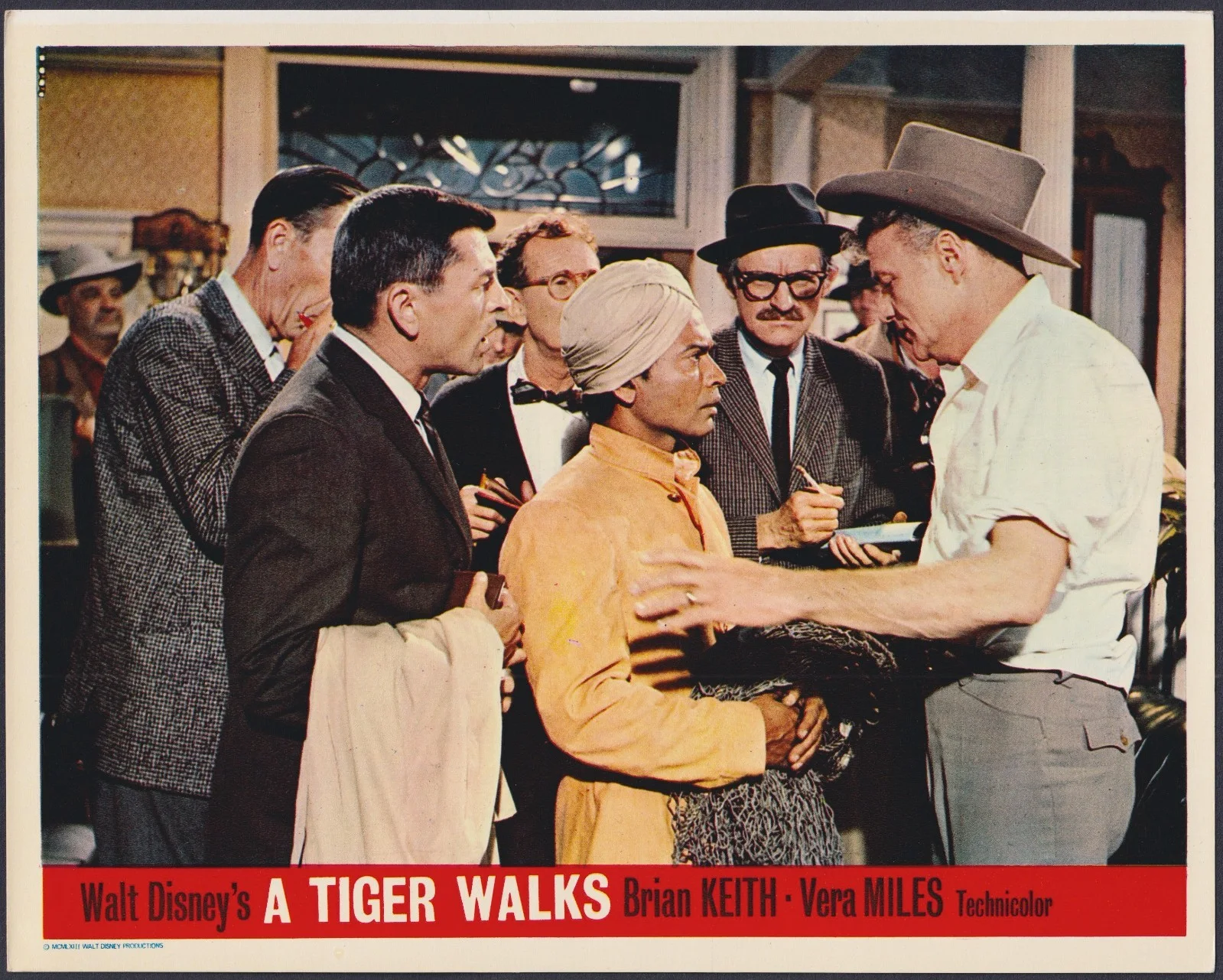 A Tiger Walks 8x ORIGINAL UK FOH Lobby Cards DISNEY Vera Miles 1964, изображение 2