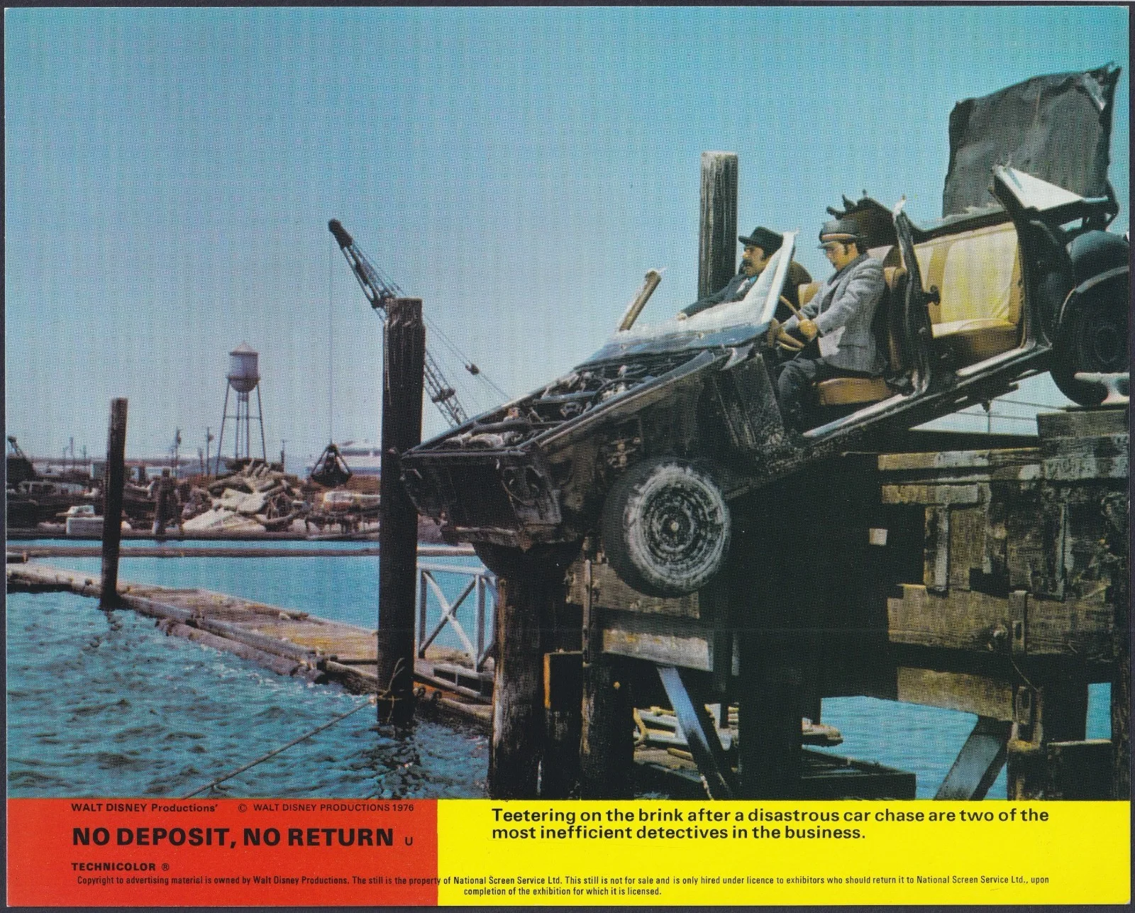 No Deposit No Return 8x ORIGINAL UK FOH Lobby Cards DISNEY David Niven 1976, изображение 3