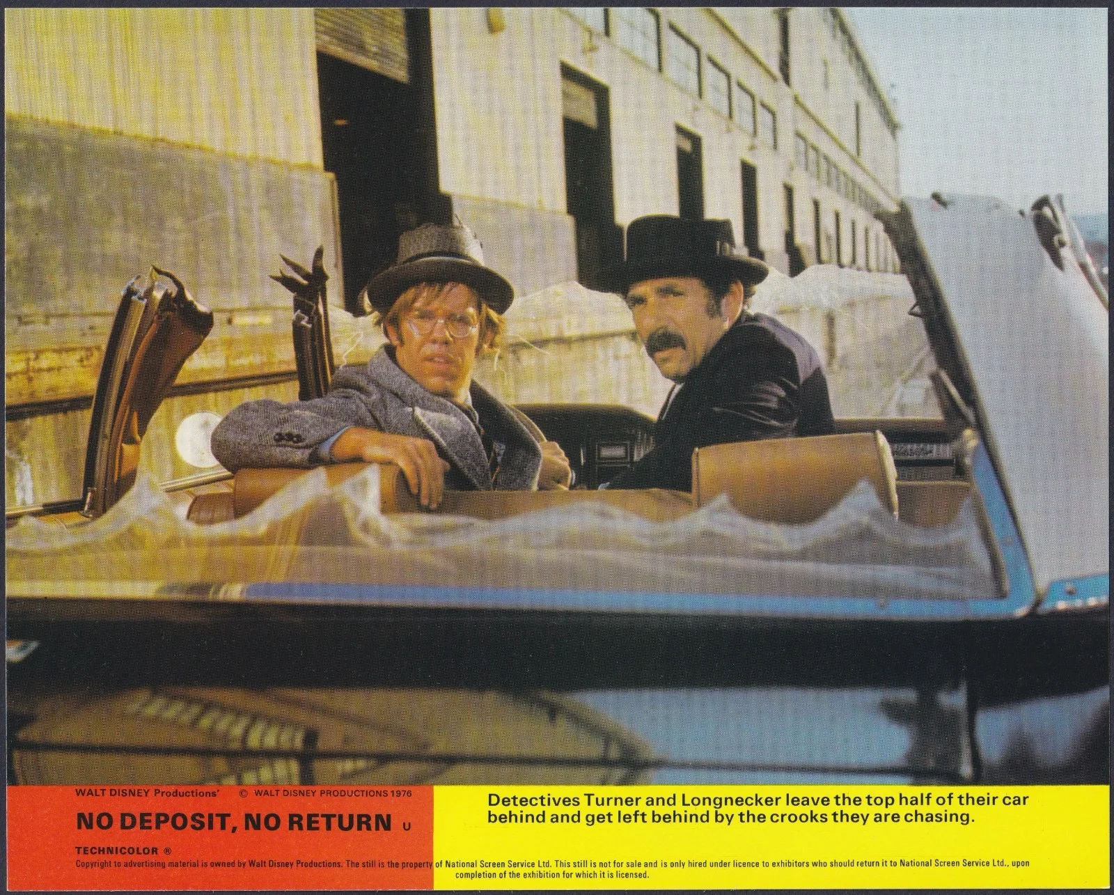 No Deposit No Return 8x ORIGINAL UK FOH Lobby Cards DISNEY David Niven 1976, изображение 5