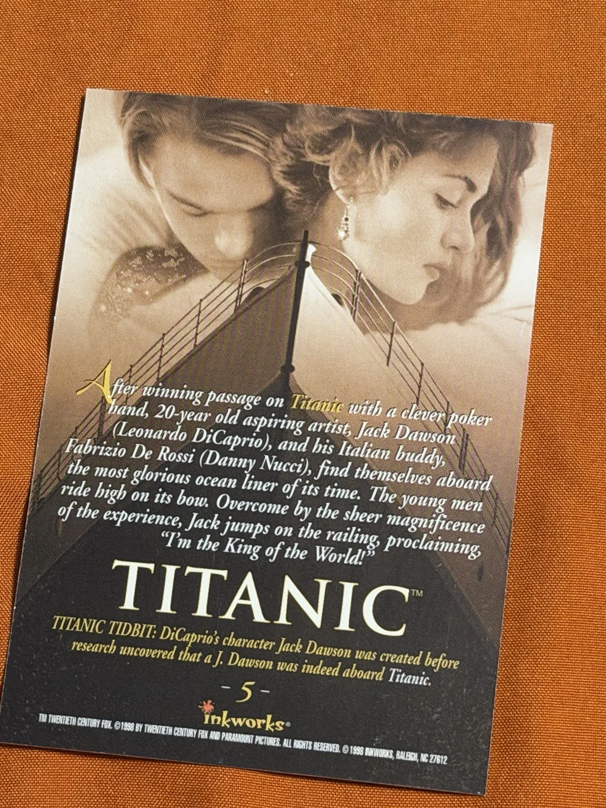 Leonardo Dicaprio — Leonardo Dicaprio Signed Card Autograph Titanic Ink works JACK DAWSON RARE, изображение 3