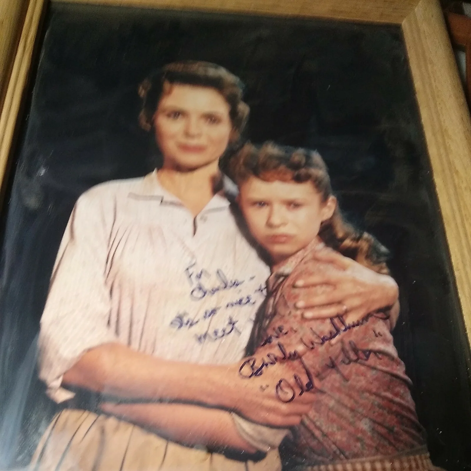 Beverly Washburn — Old Yeller Beverly Washburn autographed / signed photograph authentic from promo, изображение 2