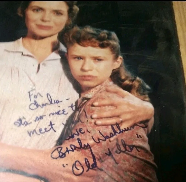 Beverly Washburn — Old Yeller Beverly Washburn autographed / signed photograph authentic from promo, изображение 4