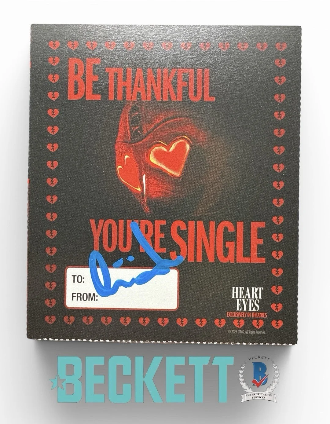 Olivia Holt — Olivia Holt Autograph Signed Heart Eyes Ally McCabe Valentine Card Beckett COA