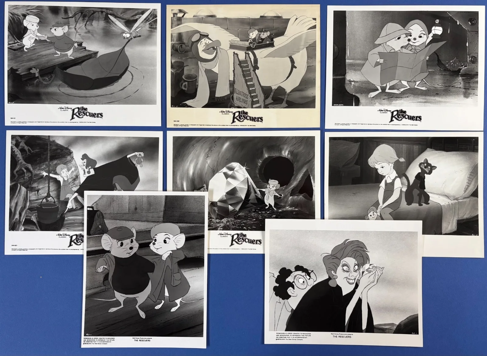 The Rescuers ORIGINAL Press Book & 8x Stills Walt Disney FIRST RELEASE, изображение 4