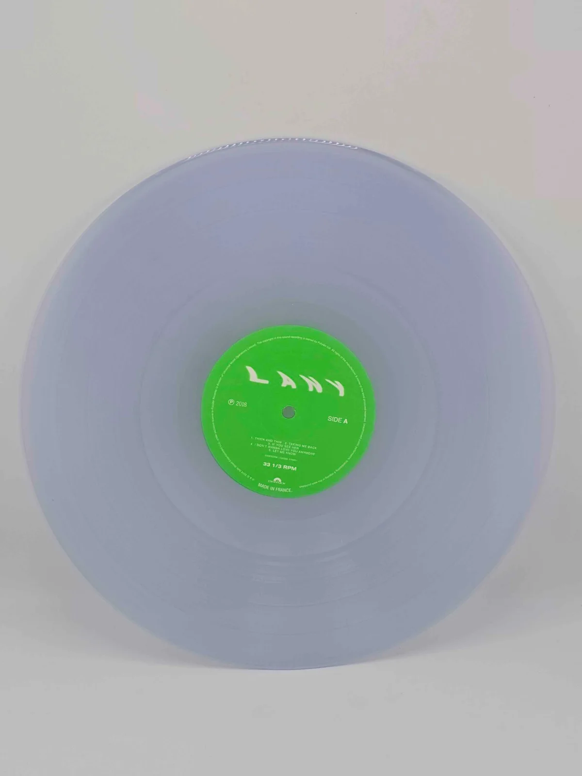 Signed LANY - Malibu Nights Paul Klein Jake Goss Autographed Clear Vinyl LP, image 3