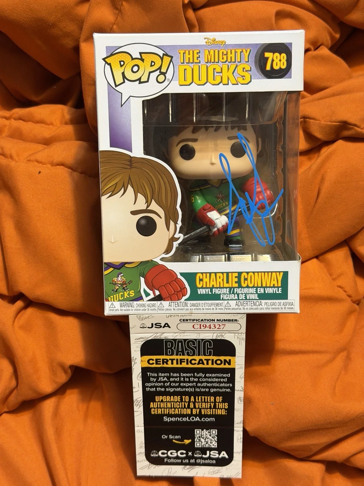 Joshua Jackson — Joshua Jackson Signed Charlie Conway Funko Figure The Mighty Ducks JSA COA