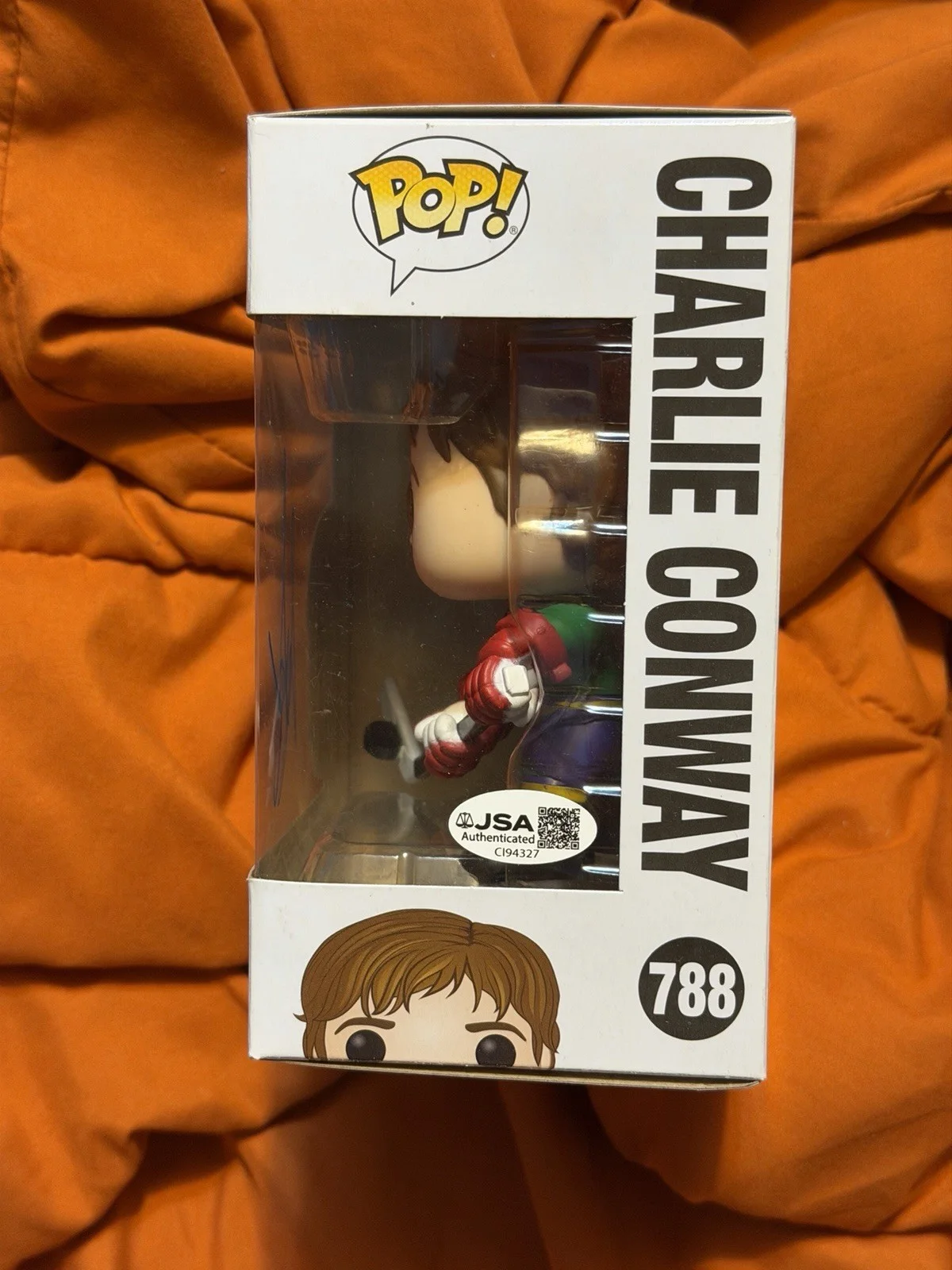Joshua Jackson — Joshua Jackson Signed Charlie Conway Funko Figure The Mighty Ducks JSA COA, изображение 2