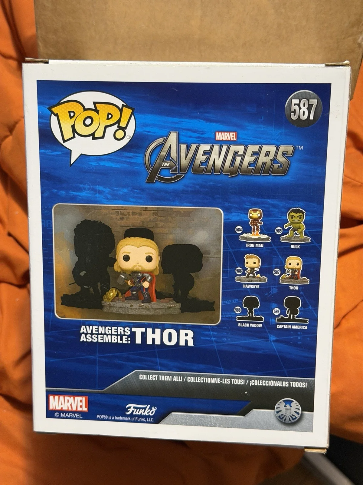 Chris Hemsworth Avengers signed funko pop BECKETT COA Amazon RARE, image 3