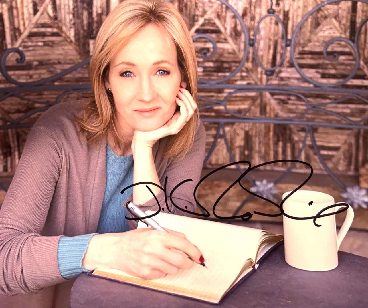 J.K. Rowling — J.K. ROWLING Signed (HARRY POTTER) 8x10" Authentic Original Autograph w/COA