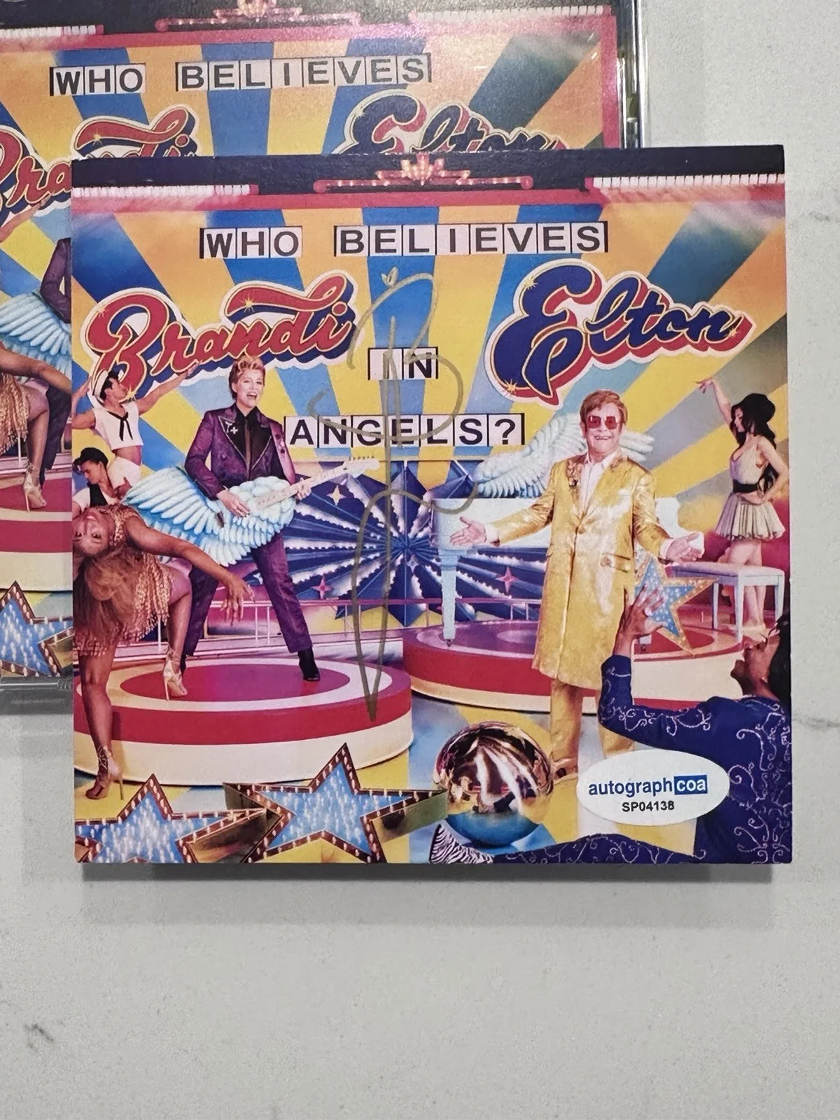 BRANDI CARLILE AUTOGRAPHED "WHO BELIEVES IN ANGELS?" SIGNED ART CARD COA #1, изображение 3