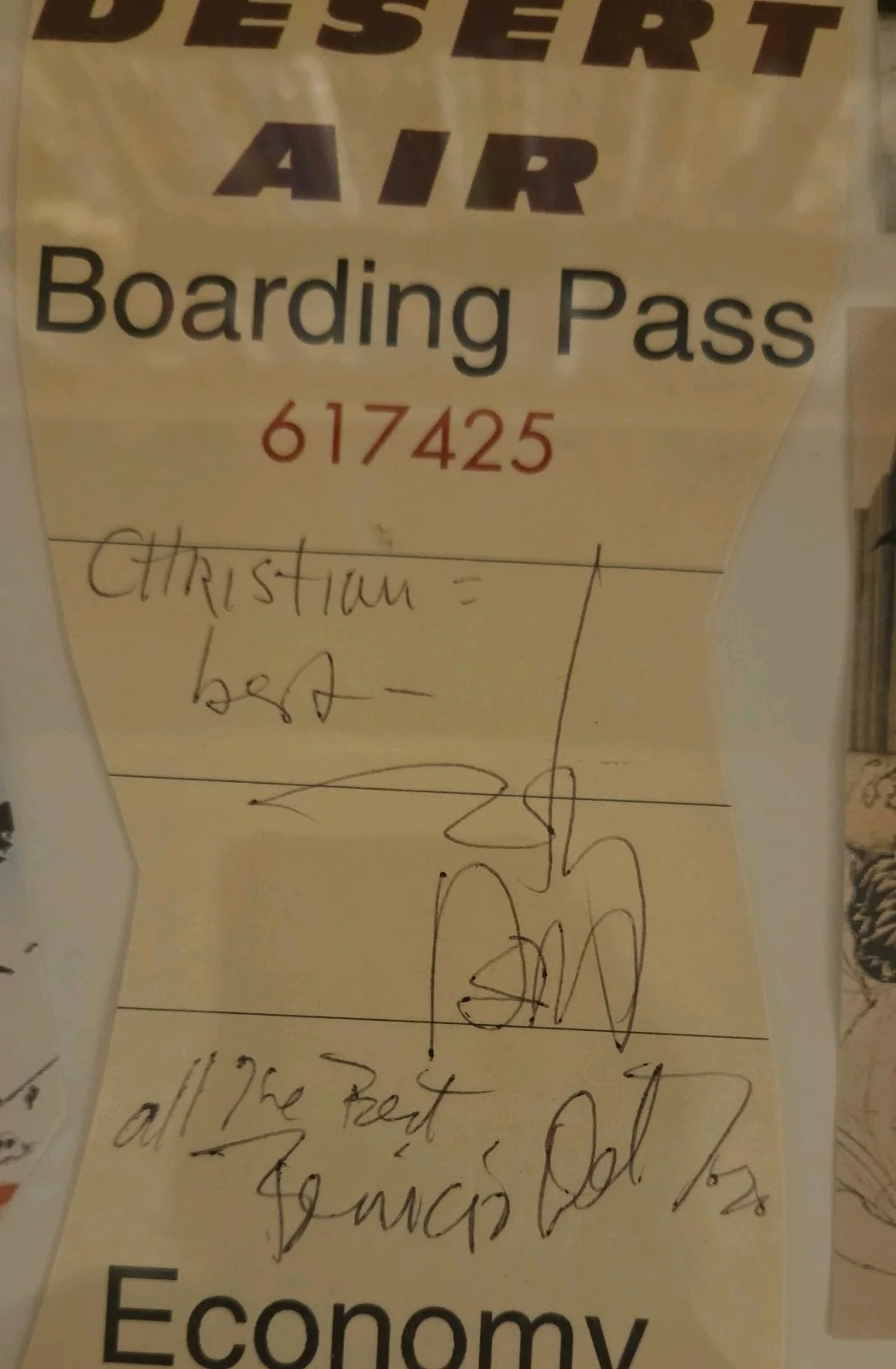 Johnny Depp/ Benico Del Toro, F.A.L.L.V. signed Prop, in person on set. 100% rle, изображение 2
