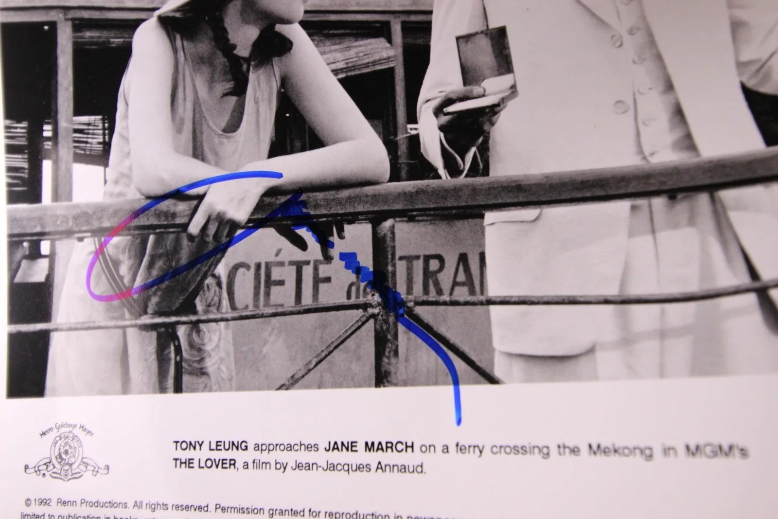 June March — JANE MARCH (THE LOVER~MY LAST FIVE GIRL FRIENDS) AUTOGRAPH PHOTO~, изображение 2
