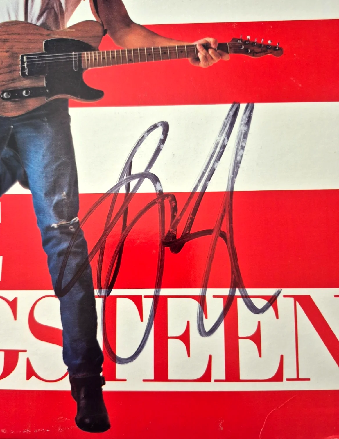 BRUCE SPRINGSTEEN SIGNED AUTOGRAPHED BORN IN THE USA SINGLE ALBUM RARE PSA LOA, изображение 3