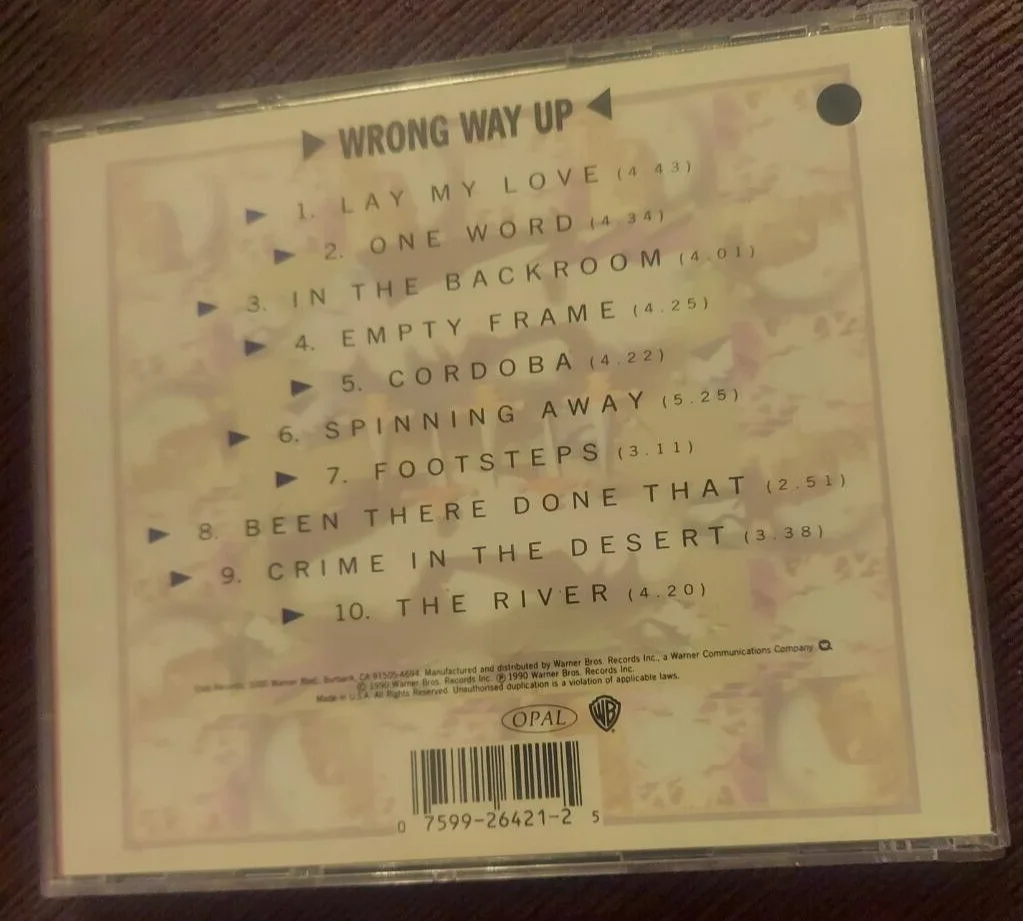 BRIAN ENO AUTOGRAPHED SIGNED CD WRONG WAY UP PROMO, image 2