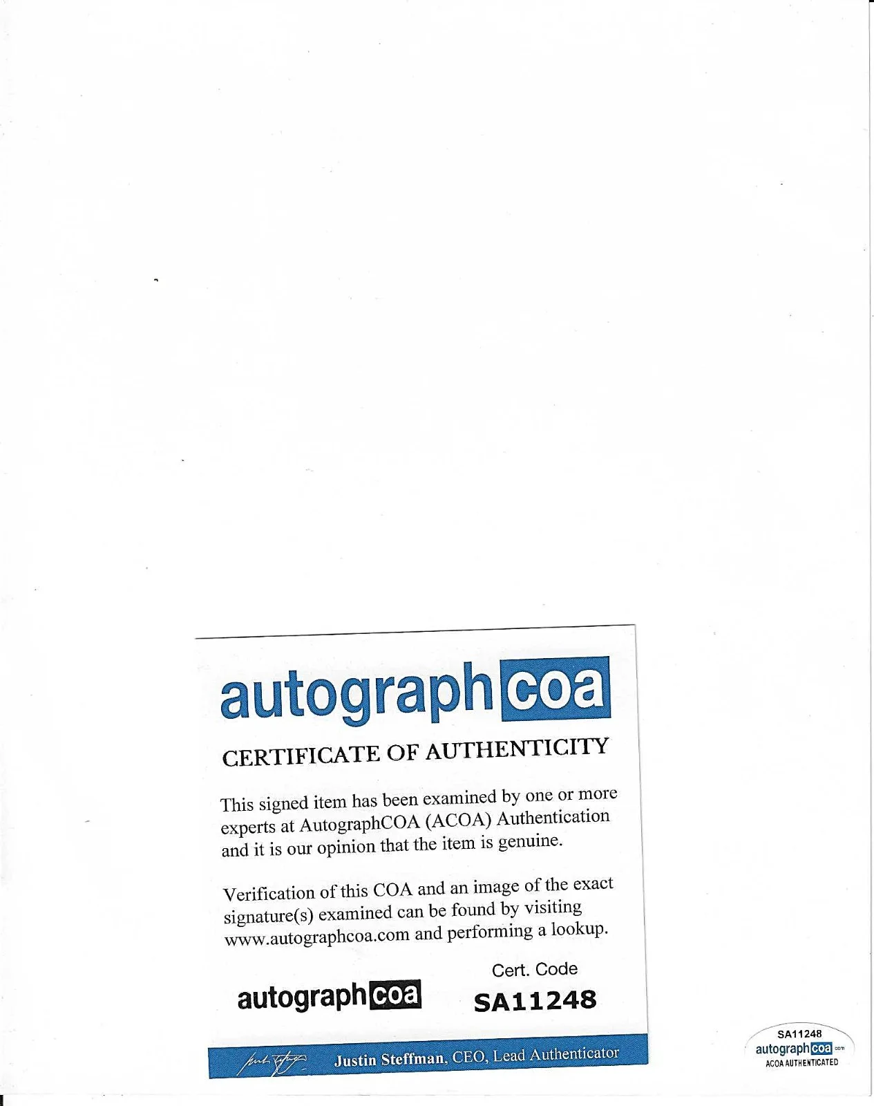 LOUISE FLETCHER — LOUISE FLETCHER SIGNED PHOTO -JACK NICHOLSON GIVING LOUISE A KISS / ACADEMYS COA, изображение 4