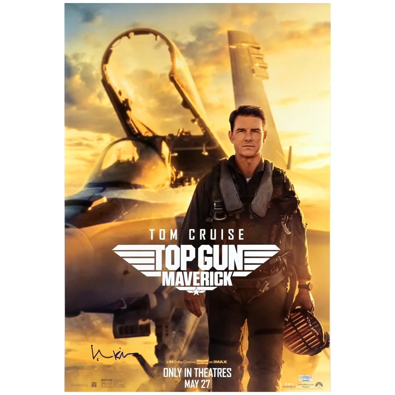 Val Kilmer — Val Kilmer RARE Autographed 2022 Top Gun Maverick 16x24 Movie Poster