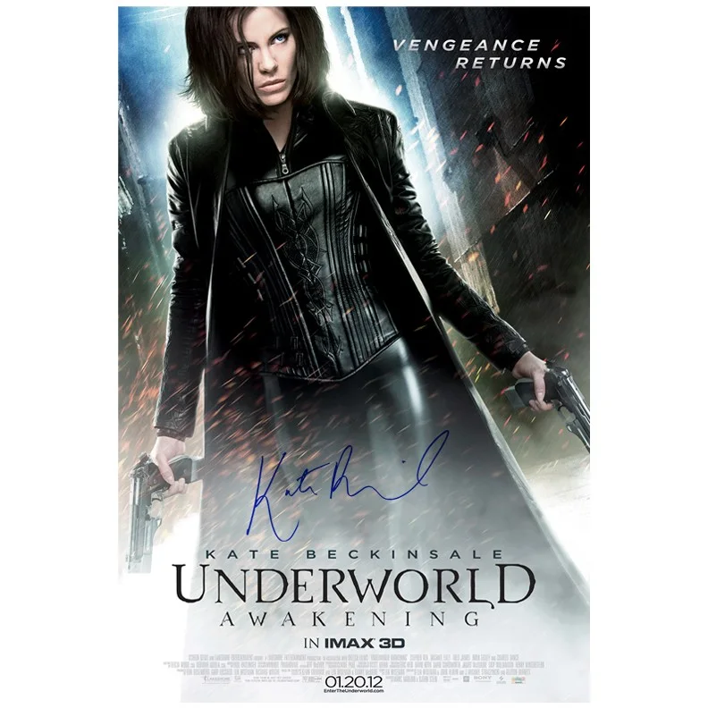 Kate Beckinsale — Kate Beckinsale Autographed Underworld Awakening Original 27×40 D/S Movie Poster