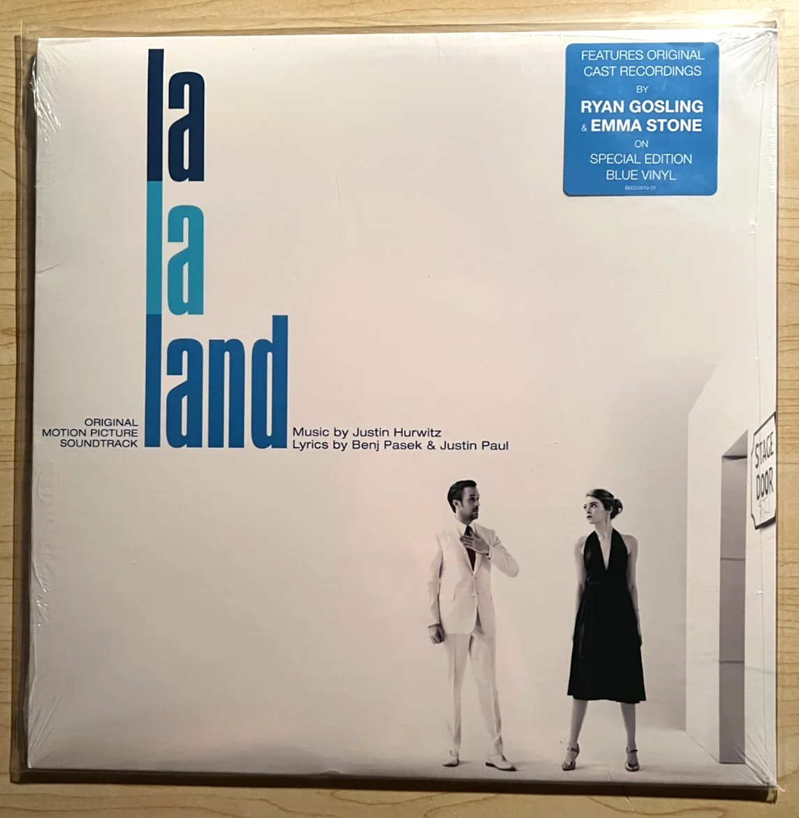 La La Land Justin Hurwitz Signed Album Cover + Sealed Album Blue Vinyl Sp.Ed., изображение 4