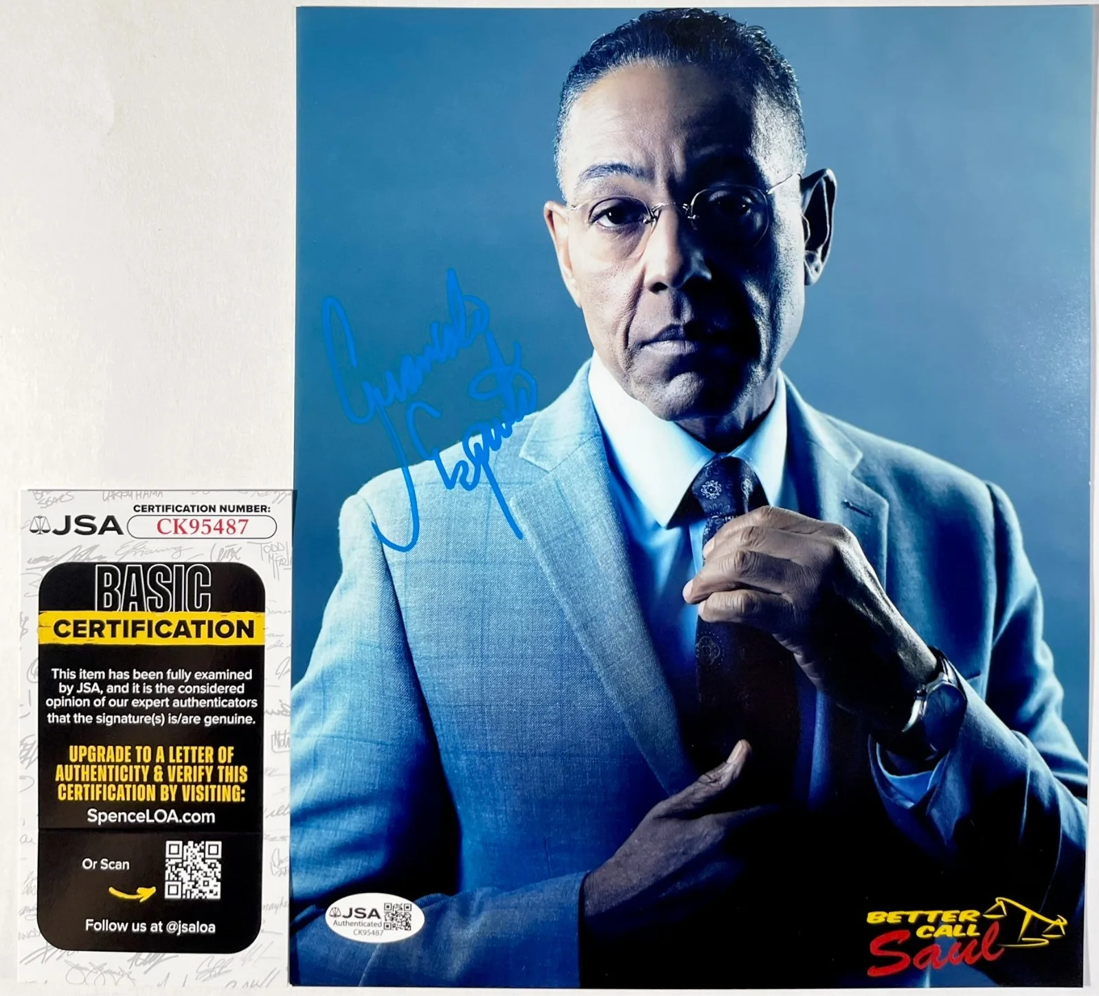 Giancarlo Esposito — Giancarlo Esposito Signed Breaking Bad Gus Fring 8x10 Photo Autograph JSA COA