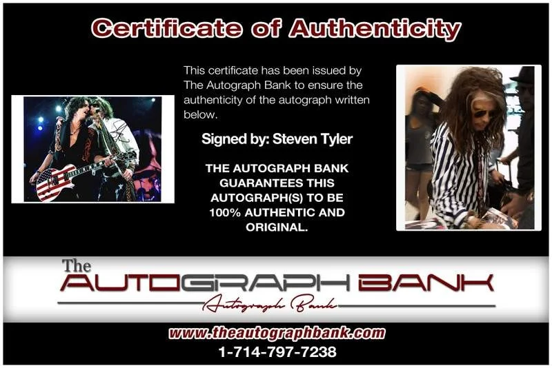 Steven Tyler — Aerosmith Steven Tyler authentic signed rock 10X15 photo |Cert Autographed A0057, изображение 2